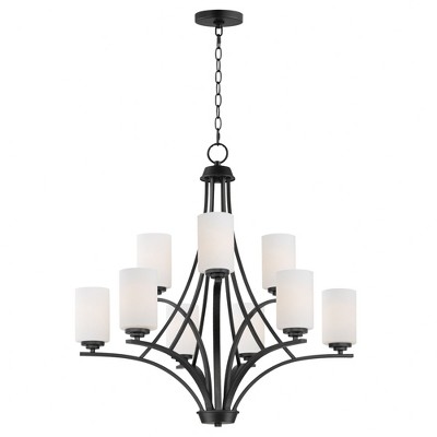 Maxim Lighting Deven 9 - Light Chandelier in  Black