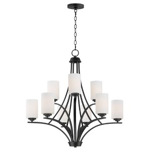 Maxim Lighting Deven 9 - Light Chandelier in  Black - 1 of 3