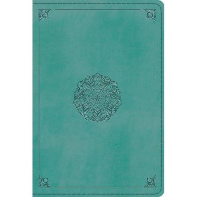  ESV Personal Reference Bible (Trutone, Turquoise, Emblem Design) - (Leather Bound) 