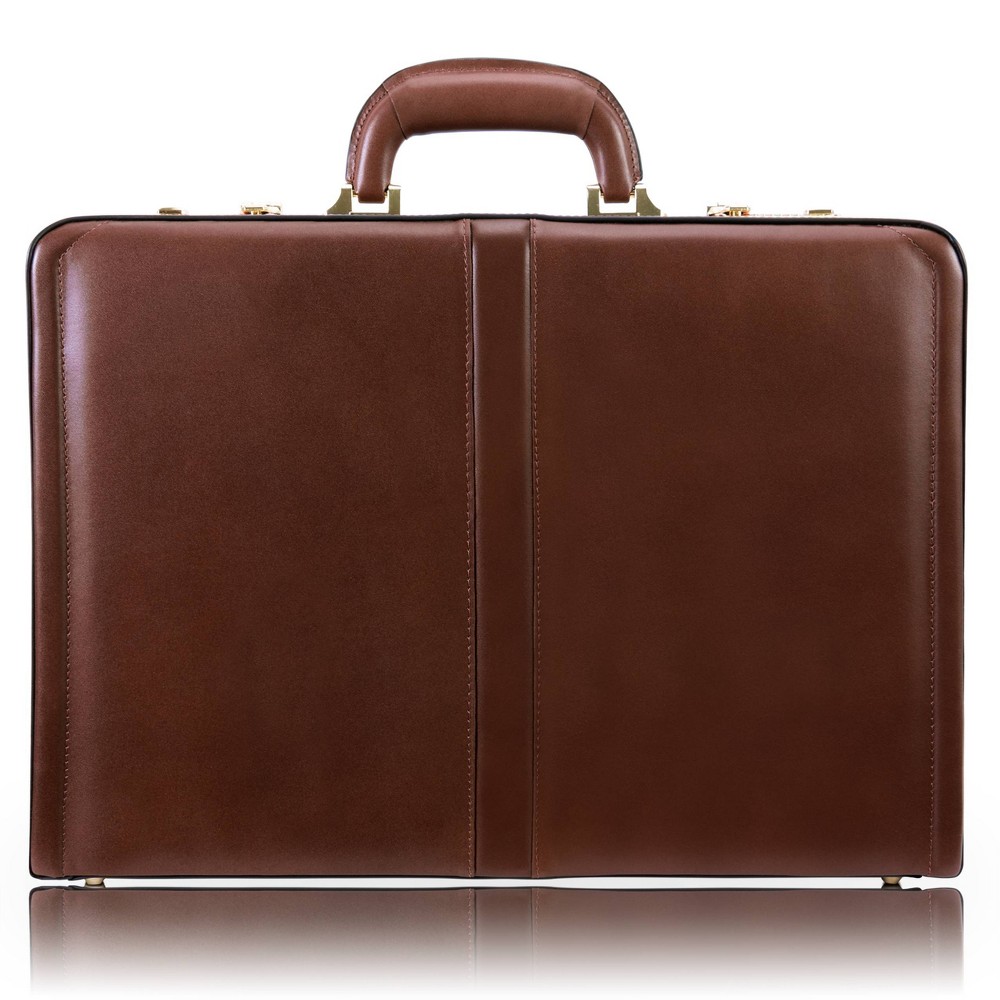 Photos - Business Briefcase McKlein Reagan Leather 3. Attache Briefcase - Brown