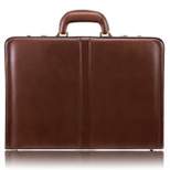 McKlein Reagan Leather 3.  Attache Briefcase - Brown