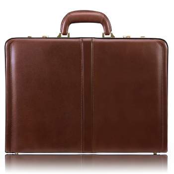 McKlein Reagan Leather 3.  Attache Briefcase - Brown