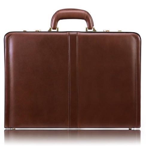 McKlein Reagan Leather 3.  Attache Briefcase - Brown - image 1 of 4