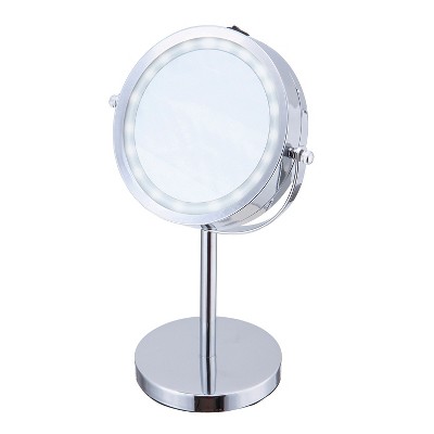 ELLE Vanity Mirror with LED Lights in Silver