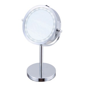 ELLE Vanity Mirror with LED Lights in Silver - 1 of 4