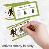 Big Dot of Happiness Sasquatch Crossing - Bigfoot Party or Birthday Party Game Scratch Off Cards - 22 Count - 2 of 4