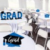 Big Dot of Happiness Blue Graduation Party Centerpiece Table Decorations - Tabletop Standups - 7 Pieces - 3 of 4