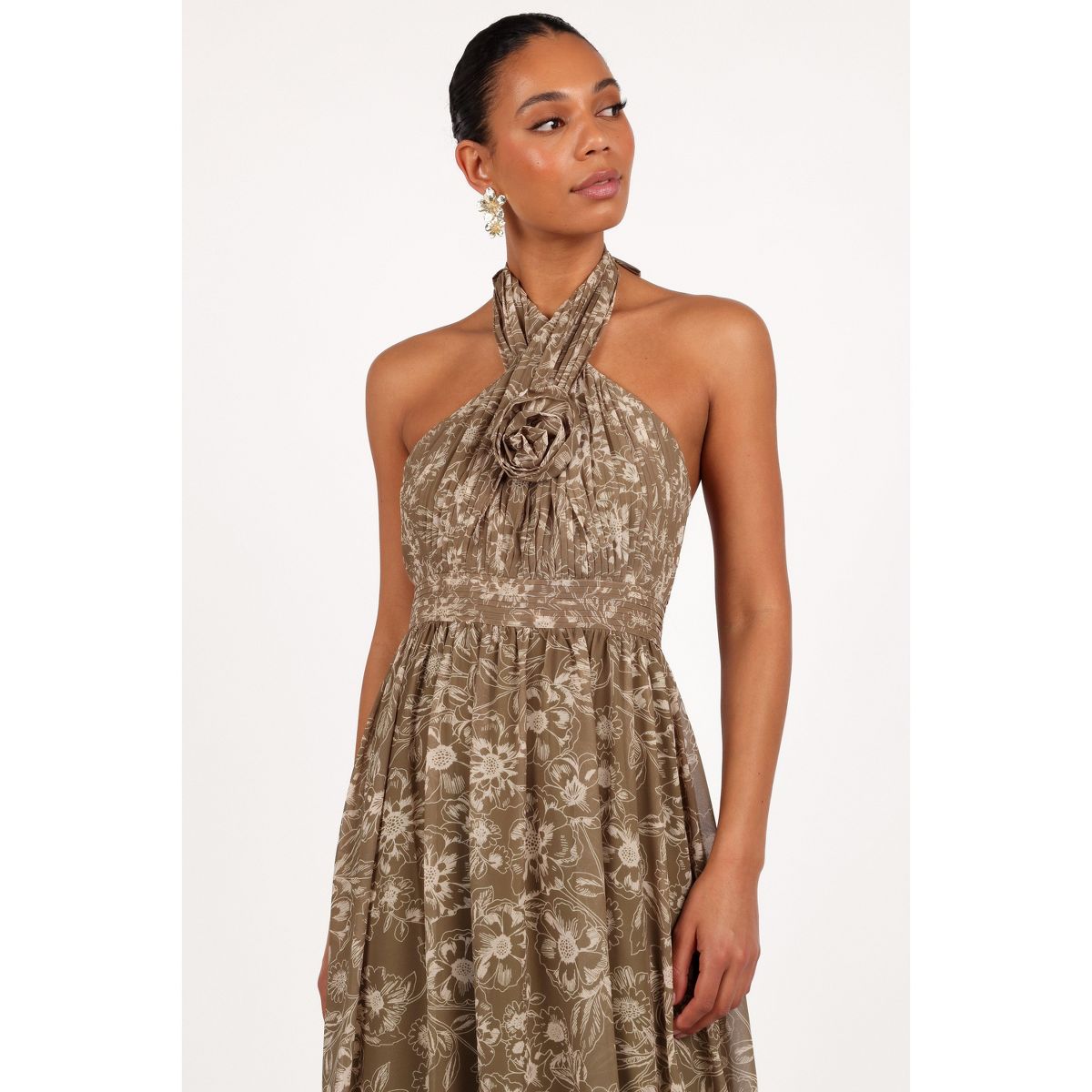 Petal and Pup Womens Lennon Halterneck Maxi Dress - thumbnail 4