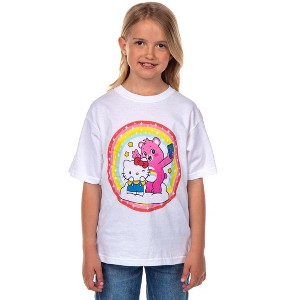 Seven Times Six Hello Kitty and Friends x Care Bears Girls' T-Shirt Selfie Tee White - 1 of 4