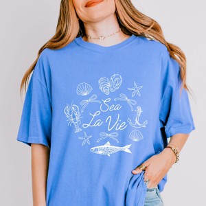 Simply Sage Market Sea La Vie Collage Garment Dyed Tee - 1 of 4