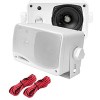 PYLE PLMR24 3.5" 200W Outdoor Speakers 4pk & PT260A 200W Stereo Theater Receiver - 2 of 4