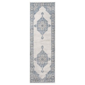 Modern Farmhouse Geometric Medallion Indoor Runner or Area Rug by Blue Nile Mills - 1 of 4