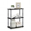 Furinno 3-Tier Decorative Bookshelf Open Multipurpose Shelf Bookcase Freestanding Display Rack with Classic Tube,Black/Grey - 2 of 4