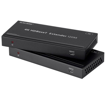 Monoprice Blackbird 4K HDBaseT Extender Kit, 120m, HDR, 18Gbps, 4K@60Hz, YCbCr 4:4:4, HDCP 2.2, PoC, RS-232, Loop Out and Bidirectional IR