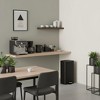 Innovaze 30 Liter / 8 Gal Rectangular Matt Black Step-on Trash Can for Kitchen, Office, Home - 2 of 4