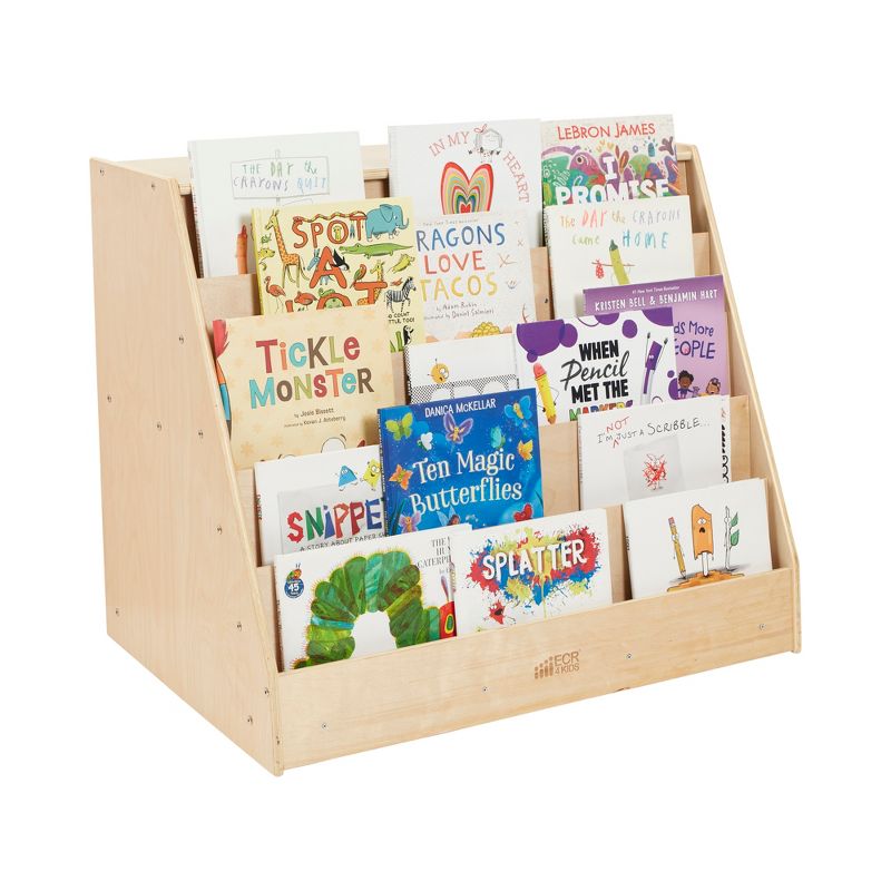 ECR4Kids Double-Sided Mobile Book Display with Storage, Classroom Bookshelf, 4 of 14