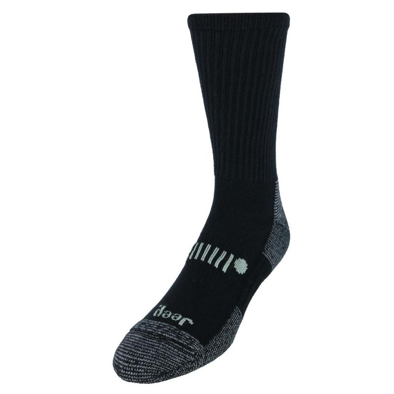 Jeep Men's Big and Tall Classic Cotton Crew Socks (3 Pair Pack), 1 of 3