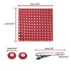Allegra K Men's Polka Dots Business Wedding Pocket Square Clip Cufflinks Necktie Sets - 3 of 4