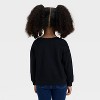 Toddler Girls' Halloween French Terry Pullover - Cat & Jack™ Black - 3 of 4