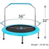 SereneLife SLELT367 Sports Exercise Springless Kid-Size Trampoline - 2 of 4