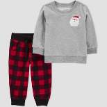 Carter's Just One You®️ 2pc Baby Buffalo Checkered Coordinate Set