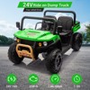 24v Ride On Dump Truck, 2 Seater Electric Ride On Car Toy for Kids, Battery Powered UTV - 4 of 4