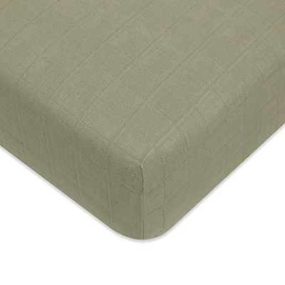 Babyletto Matcha Muslin Crib Sheet, GOTS Certified Organic Cotton