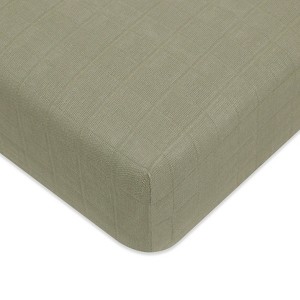 Babyletto Matcha Muslin Crib Sheet, GOTS Certified Organic Cotton - 1 of 4