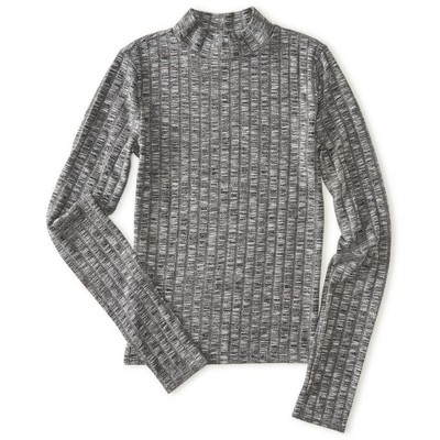 Aeropostale Womens Ribbed LS Pullover Sweater