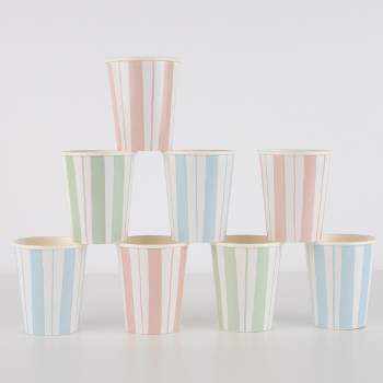 Meri Meri Ticking Stripe Cups (Pack of 8)