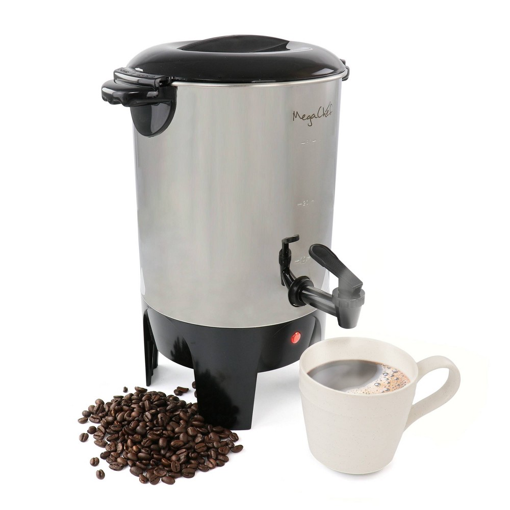 Photos - Coffee Maker MegaChef 30 Cup Stainless Steel Coffee Urn