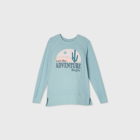 Maternity Let the Adventure Begin Graphic Sweatshirt - Isabel Maternity  by Ingrid & Isabel™ Blue XS