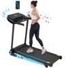Sevobal Home Gym Equipment Folding Incline Treadmill for Running and Walking Hydraulic System Auto for Living Room, Black, 52.56"*24.41"*41.41" - 4 of 4