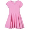 City Threads Jersey Short Sleeve Girls Twirly Skater Dress - USA-Made - 2 of 4