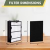 Nispira True HEPA (2) + Carbon Pre Filter Replacement (4) Compatible with Holmes Air Purifier HAPF600 HAPF600D HAPF600D-U2 Filter B - 2 of 4