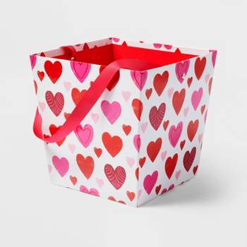 Valentines Day Plastic Sentiment Buckets with Handles, 13 in. (TOTAL - 3pk)