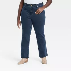 Women's Plus Size High-Rise Vintage Bootcut Jeans - Universal Thread™ Dark Blue 20W
