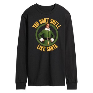 Men's - ELF - Christmas You Don't Smell Like Santa Long Sleeve Graphic T-Shirt - 1 of 4