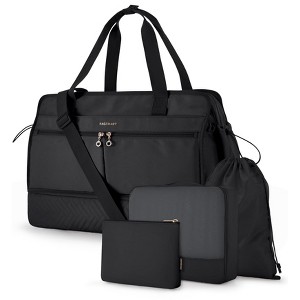 Weekender Bag for Women, 40L Carry on Weekend Overnight Bag, Large Travel Duffel Bag for Traveling - 1 of 4