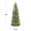 Best Choice Products Pre-Lit Artificial Scotch Pine Pencil Christmas Tree w/ LED Lights Metal Stand - 2 of 4
