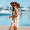 Women's V-Neck Basic Collar Cover-Up Dress - Cupshe - 2 of 4