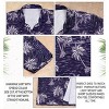 LA LEELA Mens Hawaiian Shirts Short Sleeve Button Down Shirt Men's Casual Shirts Holiday Tropical Beach Party Shirts for Men - 3 of 4