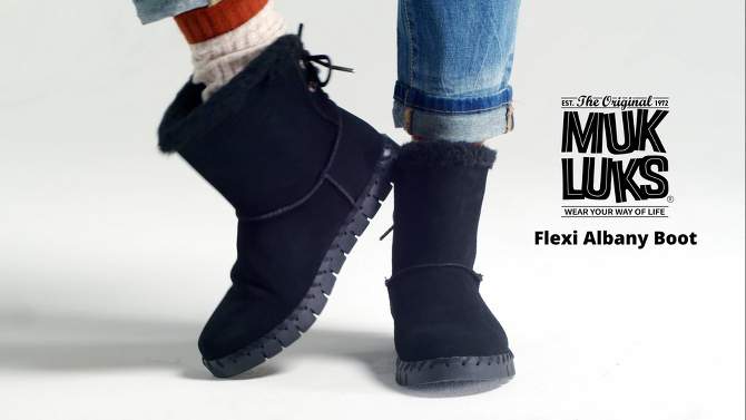 MUK LUKS Women's Flexi Albany Boots, 2 of 11, play video
