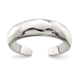 Black Bow Jewelry Polished Domed Sterling Silver Toe Ring - 1 of 2