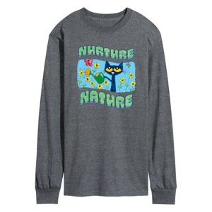 Men's - Pete the Cat - Nurture Nature Long Sleeve Graphic T-Shirt - 1 of 4