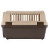 Richell Pet Travel Carrier Size Medium in Brown, Travel Carrier or Crate for Dogs and Cats up to 17.6 lbs - 2 of 4
