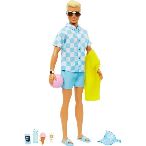 Barbie Ken Doll with Swim Trunks and Beach Themed Accessories Target Exclusive