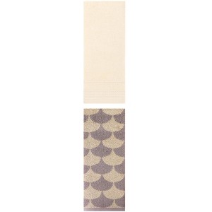 REGALWOVEN Soft Absorbent Bathroom Decorative Hand Towels for Drying 14" x 30"/13" x 29" 2 Pcs - 1 of 4