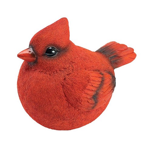brown plush cardinal bird
