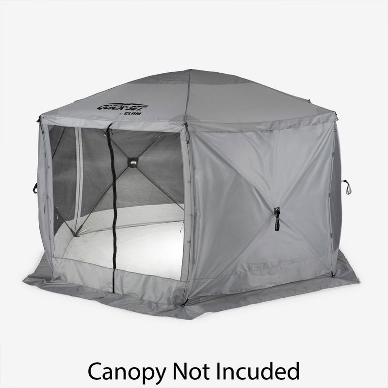 CLAM Quick-Set Screen Hub Tent Wind & Sun Panels, Accessory Only, Green, 6 of 8
